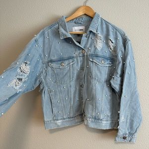 NWT pearl Jean jacket